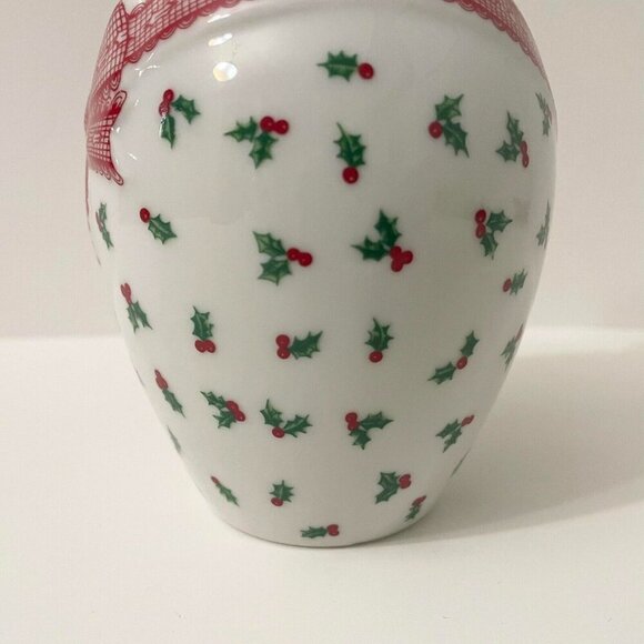 Vintage Himark Holidays Christmas Vase 5.5 Inch Tall Made in Japan - Picture 6 of 16